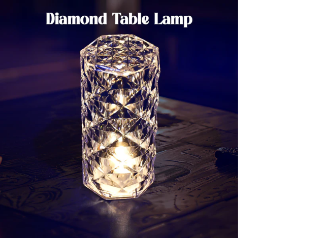 Diamond table lamp Candles for Home Decoration, Crystal Candle Lights, Diwali